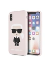 Hurtownia GSM - Karl Lagerfeld KLHCPXSLFKPI iPhone X/Xs Hardcase in hellrosa/light pink Silikon Iconic - KLD223PNK - {ean13} - Hurt
