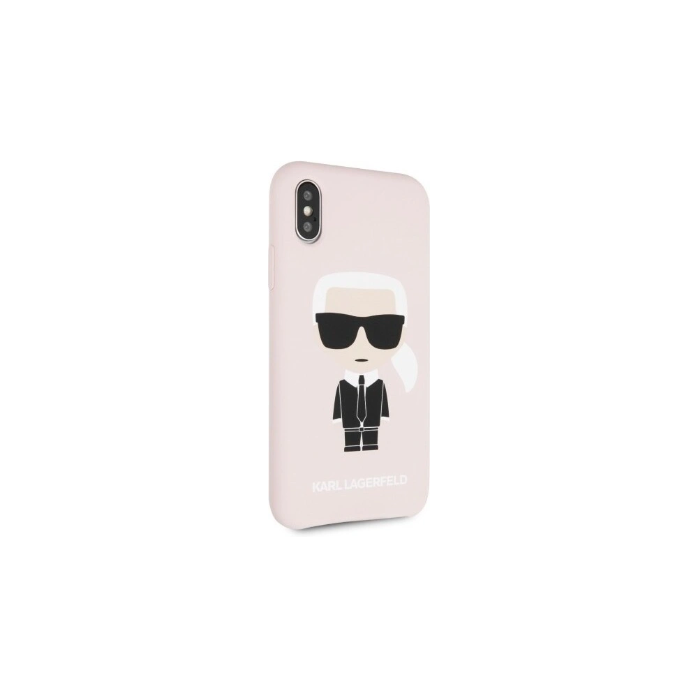 Hurtownia GSM - Karl Lagerfeld KLHCPXSLFKPI iPhone X/Xs hardcase jasnoróżowy/light pink Silicone Iconic - KLD223PNK - {ean13} - Hurt