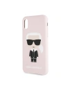 Hurtownia GSM - Karl Lagerfeld KLHCPXSLFKPI iPhone X/Xs Hardcase in hellrosa/light pink Silikon Iconic - KLD223PNK - {ean13} - Hurt