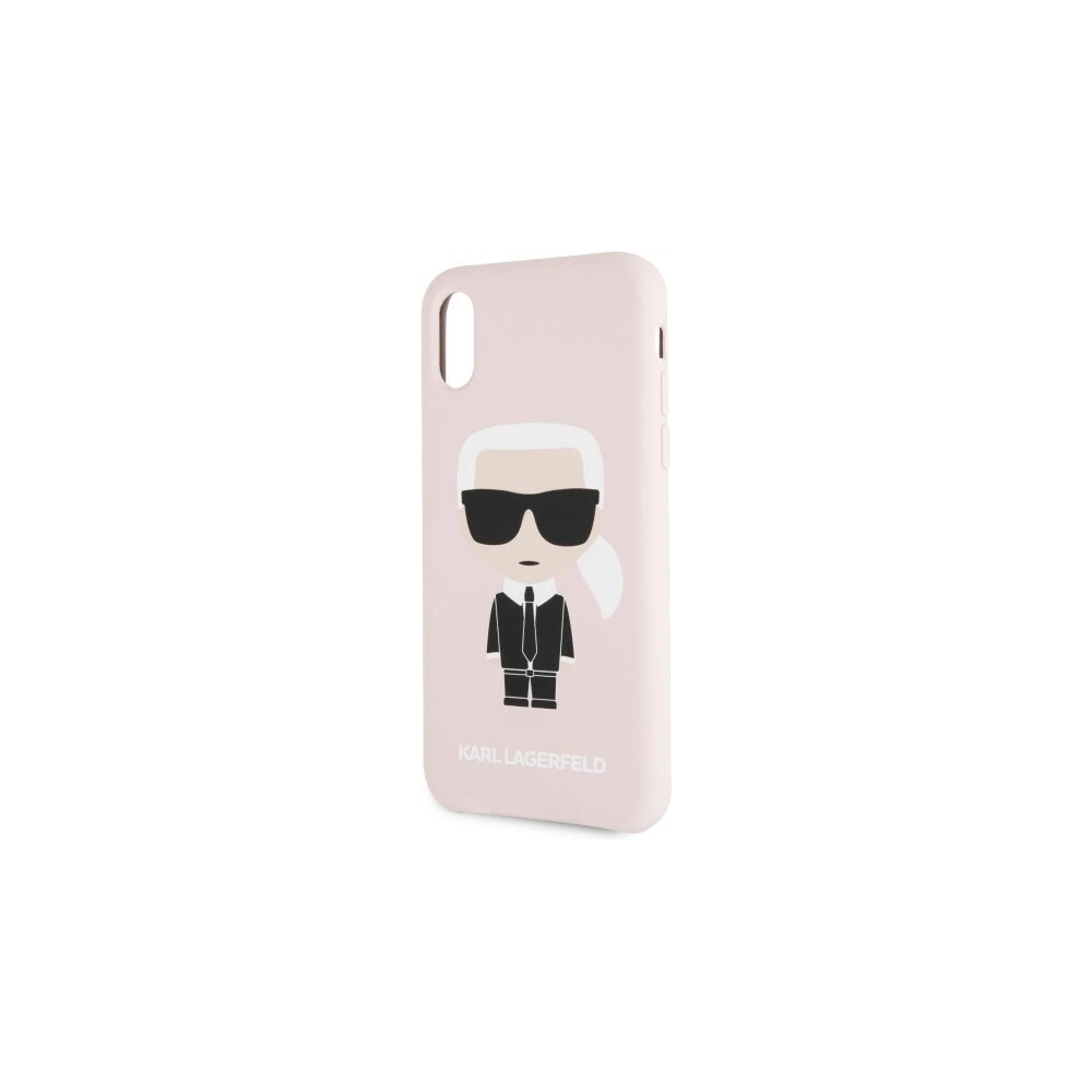 Wholesale Karl Lagerfeld KLHCPXSLFKPI iPhone X/Xs hardcase light pink Silicone Iconic - KLD223PNK - {ean13} - Hurt