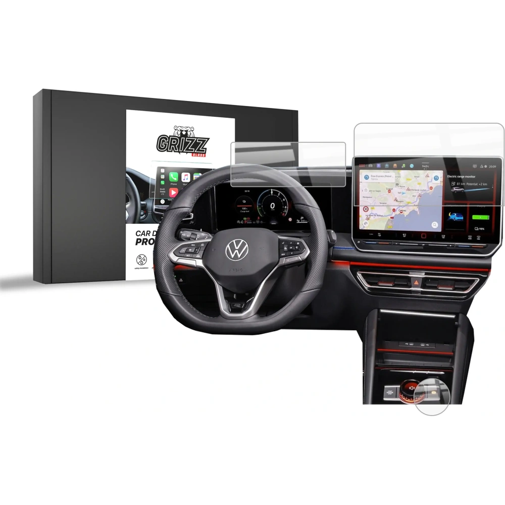 Hurtownia GSM - Fólie keramická GrizzGlass CarDisplay Protection pro Volkswagen VW Tayron 15" 2024 [3w1] - GRZ11870 - {ean13} - Hurt