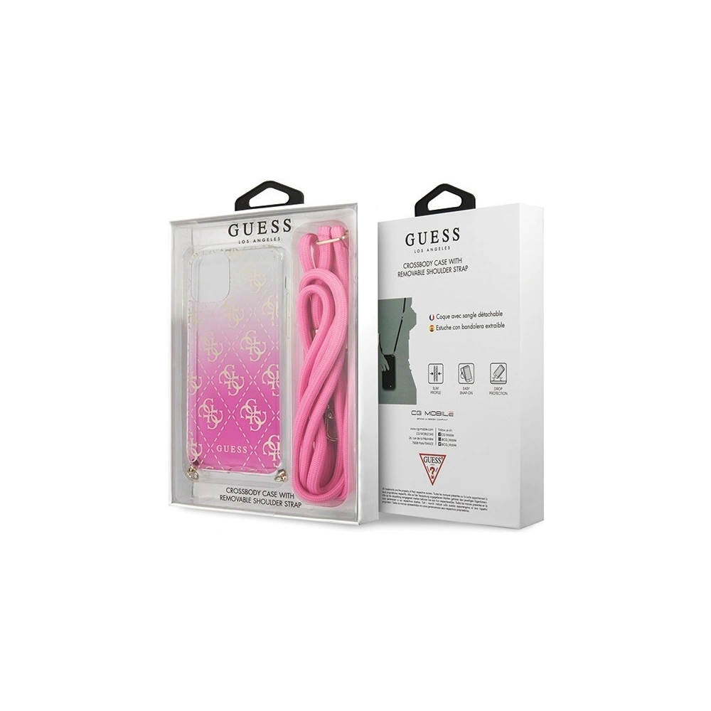 Hurtownia GSM - Etui Guess GUHCN65WO4GPI Apple iPhone 11 Pro Max roz/pink hard case 4G Gradient - GUE301PNK - {ean13} - Hurt