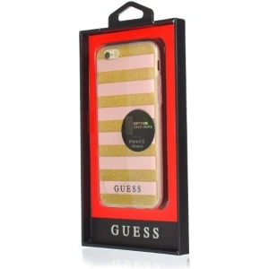 Guess GUHCP6STGPI iPhone 6/6S pink hardcase Ethnic Chic Stripes 3D