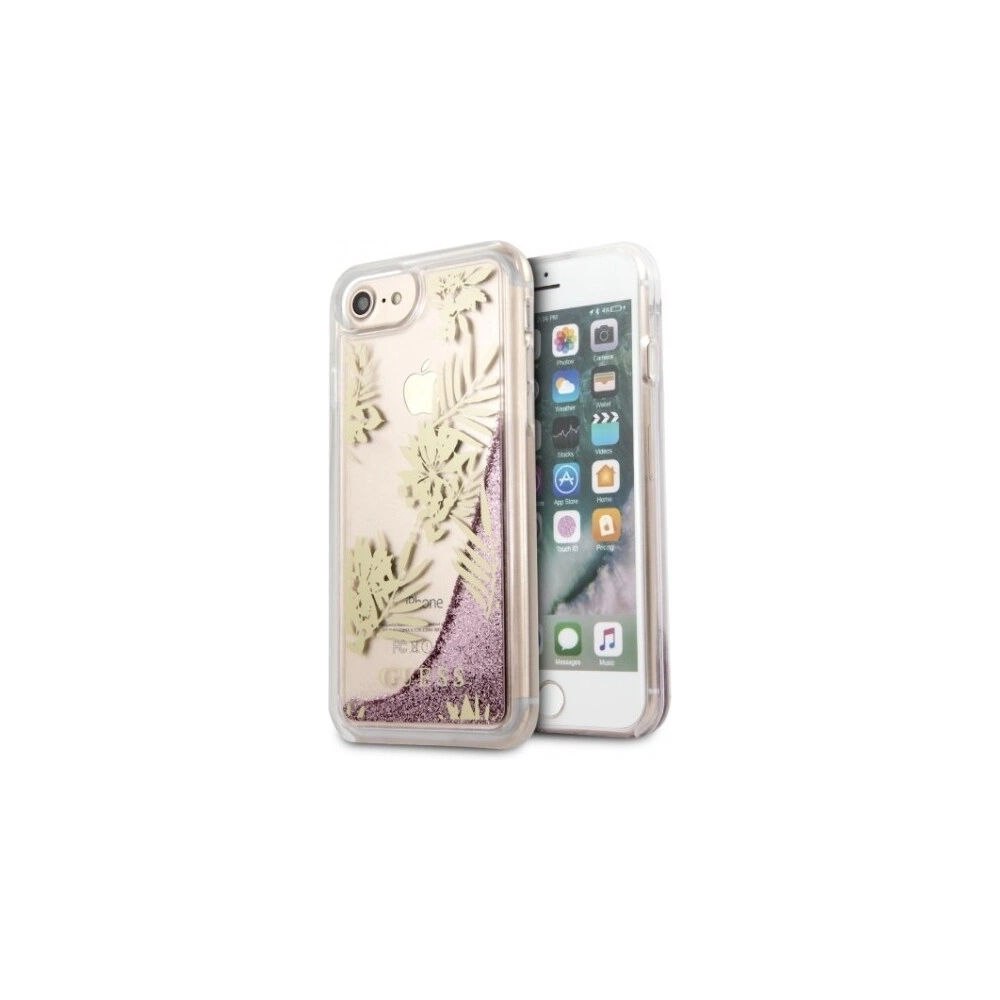 Hurtownia GSM - Etui Guess GUHCP7GLUPPI Apple iPhone SE 2022/SE 2020/8/7 różowy/pink hard case Palm Springs Glitter Liquid - GUE305PNK - {ean13} - Hurt