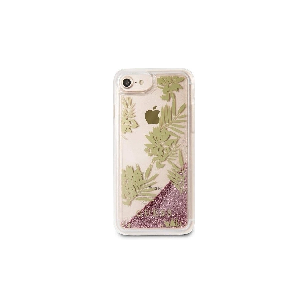 Hurtownia GSM - Etui Guess GUHCP7GLUPPI Apple iPhone SE 2022/SE 2020/8/7 różowy/pink hard case Palm Springs Glitter Liquid - GUE305PNK - {ean13} - Hurt
