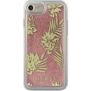 Hurtownia GSM - Etui Guess GUHCP7GLUPPI Apple iPhone SE 2022/SE 2020/8/7 różowy/pink hard case Palm Springs Glitter Liquid - GUE305PNK - {ean13} - Hurt