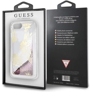 Hurtownia GSM - Etui Guess GUHCP7GLUPPI Apple iPhone SE 2022/SE 2020/8/7 różowy/pink hard case Palm Springs Glitter Liquid - GUE305PNK - {ean13} - Hurt