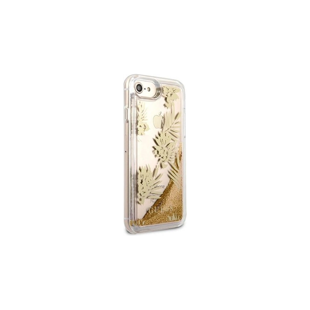 Hurtownia GSM - Etui Guess GUHCP7GLUPRG Apple iPhone SE 2022/SE 2020/8/7 różowo-złoty/rose gold hard case Palm Springs Glitter Liquid - GUE306RS - {ean13} - Hurt