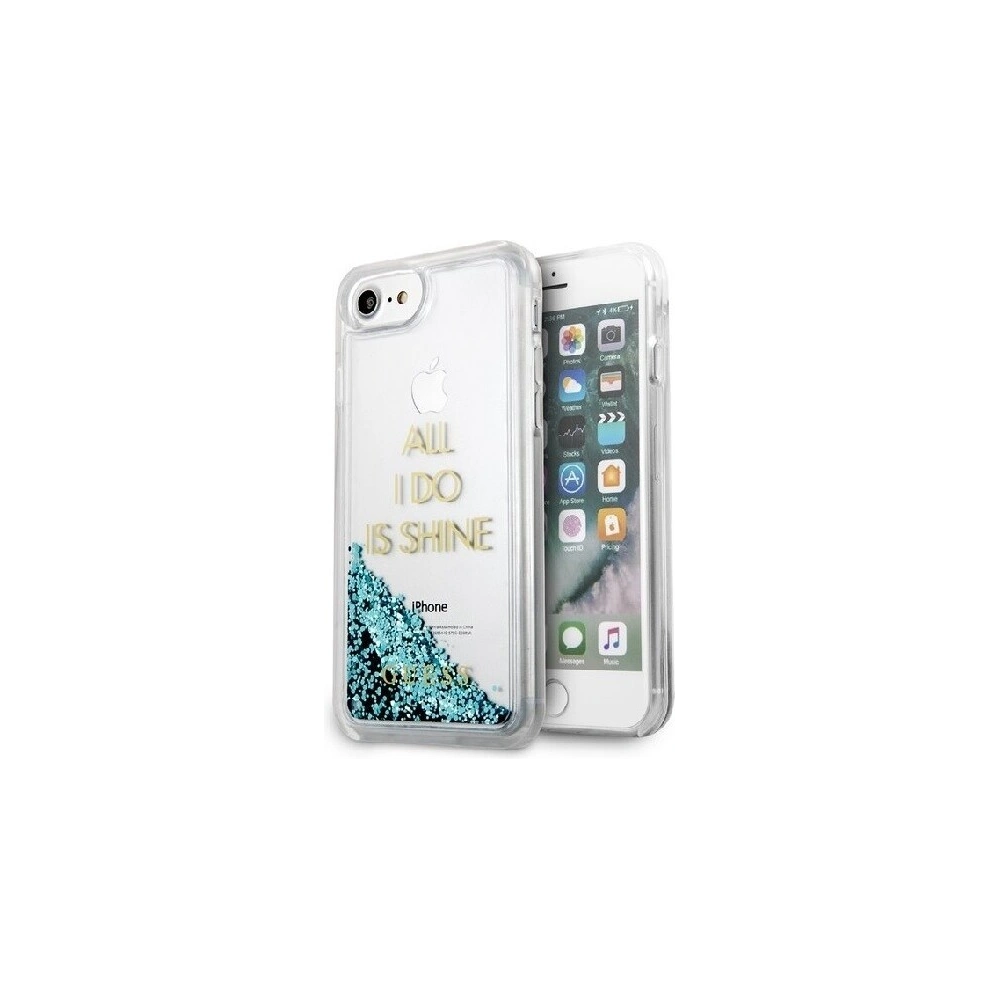 Hurtownia GSM - Etui Guess GUHCP7GLUQBL Apple iPhone SE 2022/SE 2020/8/7 niebieski/blue hard case Liquid Glitter Party - GUE307BLU - {ean13} - Hurt