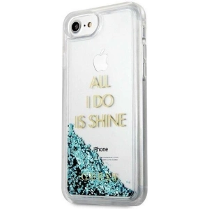 Hurtownia GSM - Etui Guess GUHCP7GLUQBL Apple iPhone SE 2022/SE 2020/8/7 niebieski/blue hard case Liquid Glitter Party - GUE307BLU - {ean13} - Hurt