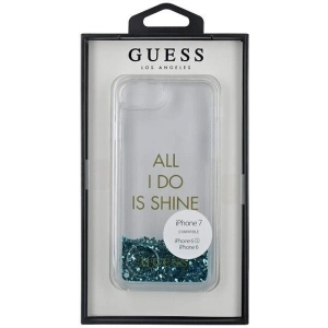 Hurtownia GSM - Etui Guess GUHCP7GLUQBL Apple iPhone SE 2022/SE 2020/8/7 niebieski/blue hard case Liquid Glitter Party - GUE307BLU - {ean13} - Hurt