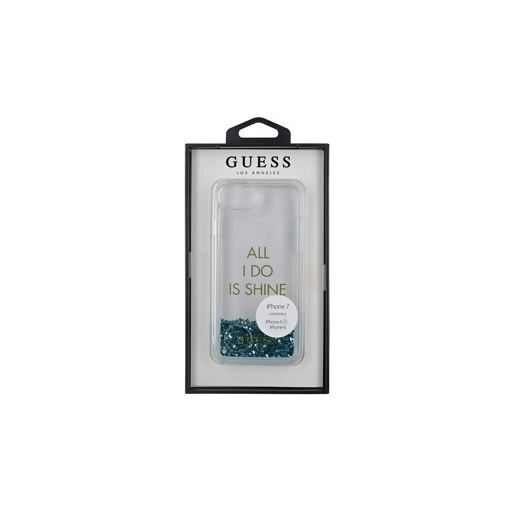 Hurtownia GSM - Etui Guess GUHCP7GLUQBL Apple iPhone SE 2022/SE 2020/8/7 niebieski/blue hard case Liquid Glitter Party - GUE307BLU - {ean13} - Hurt