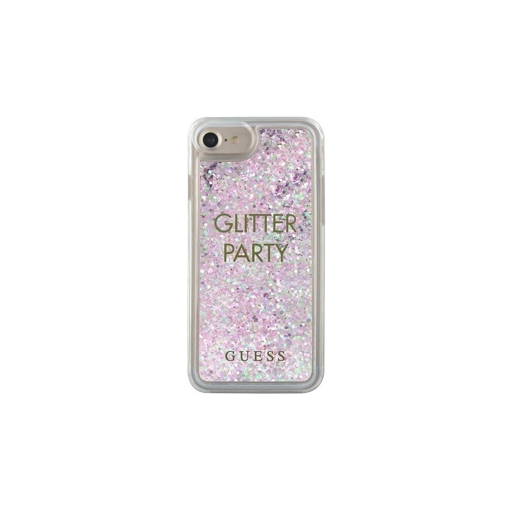 Etui Guess GUHCP7GLUQPU Apple iPhone SE 2022/SE 2020/8/7 fioletowy/purple hard case Liquid Glitter Party