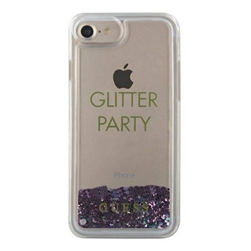 Etui Guess GUHCP7GLUQPU Apple iPhone SE 2022/SE 2020/8/7 fioletowy/purple hard case Liquid Glitter Party