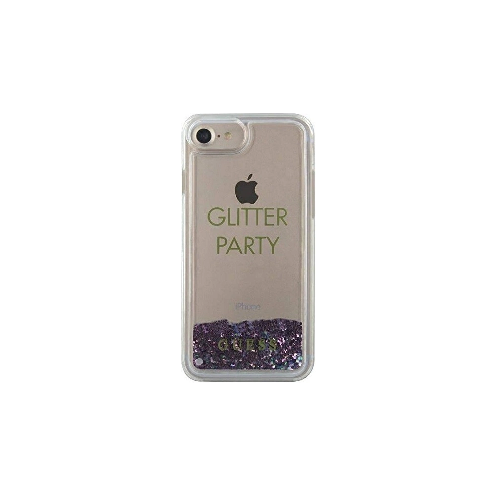 Etui Guess GUHCP7GLUQPU Apple iPhone SE 2022/SE 2020/8/7 fioletowy/purple hard case Liquid Glitter Party