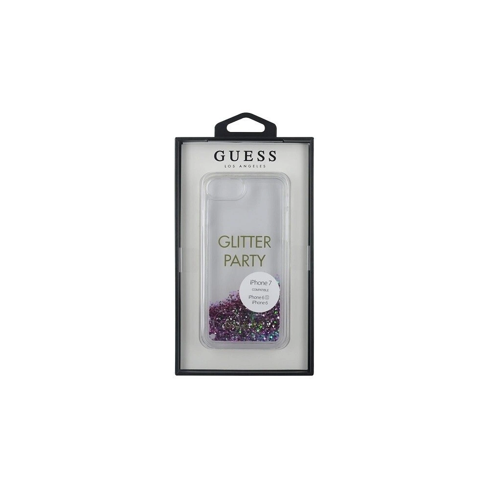 Etui Guess GUHCP7GLUQPU Apple iPhone SE 2022/SE 2020/8/7 fioletowy/purple hard case Liquid Glitter Party