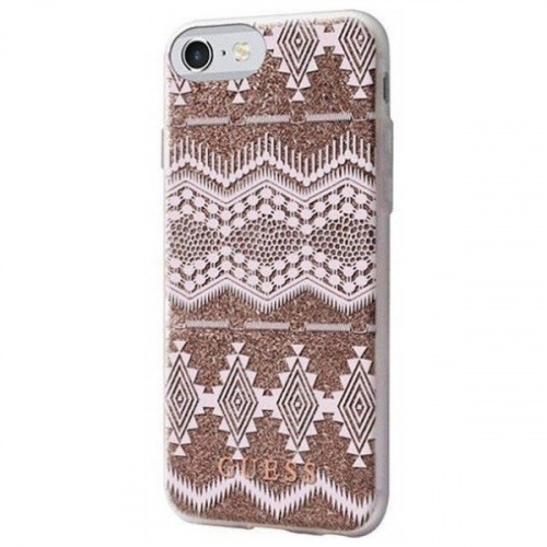 Hurtownia Guess - 3700740386354 - GUE310BEI - Etui Guess GUHCP7TGTA Apple iPhone SE 2022/SE 2020/8/7 beżowy/taupe hardcase Aztec Tribal 3D - B2B homescreen