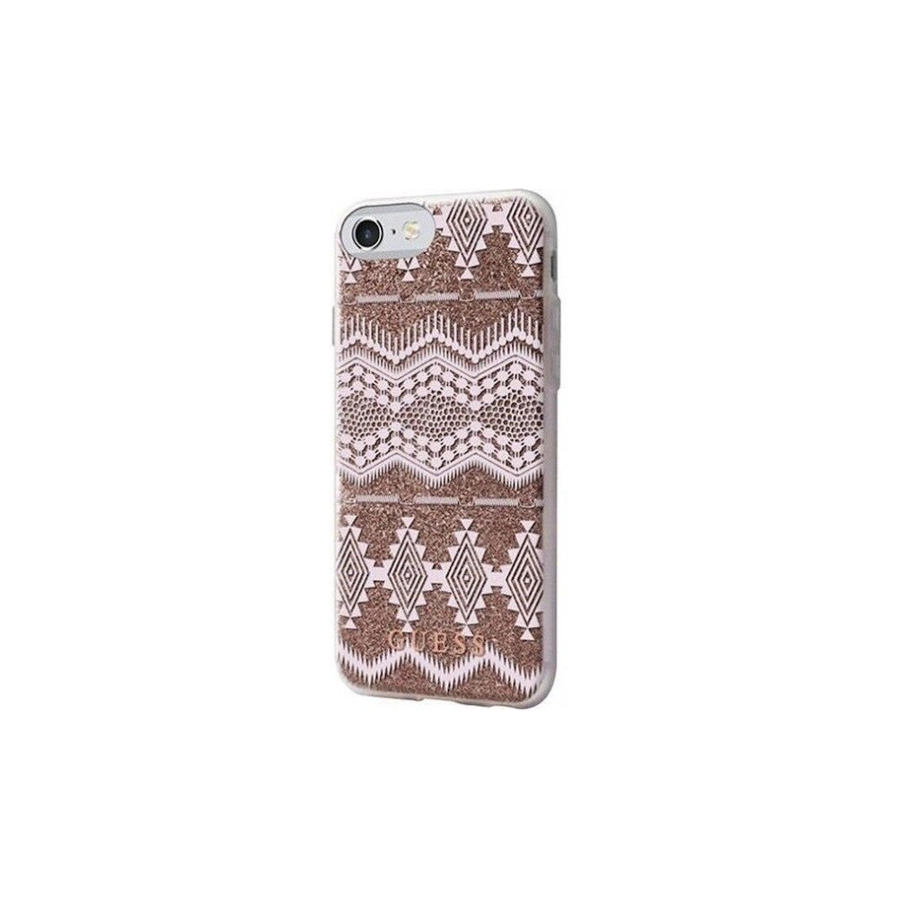 Hurtownia GSM - Etui Guess GUHCP7TGTA Apple iPhone SE 2022/SE 2020/8/7 beżowy/taupe hardcase Aztec Tribal 3D - GUE310BEI - {ean13} - Hurt