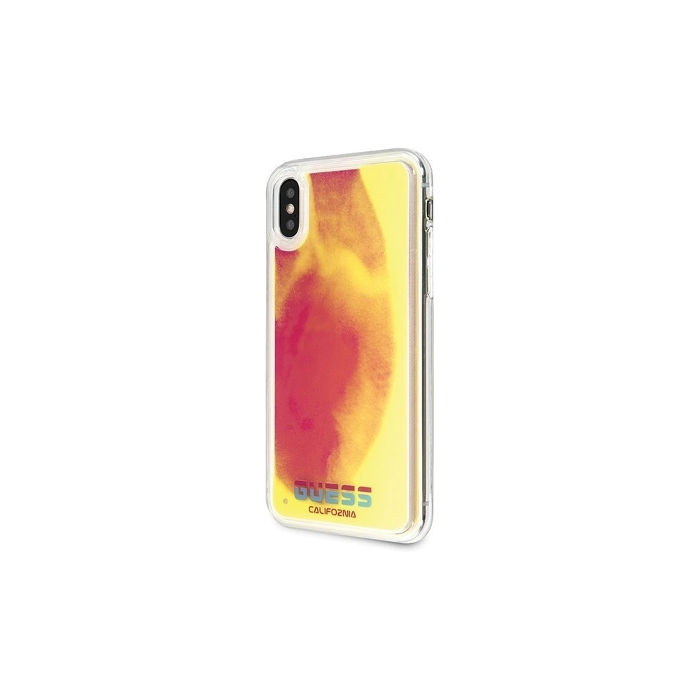Hurtownia GSM - Etui Guess GUHCPXGLCPI Apple iPhone X/XS różowy/pink hard case California Glow in the dark - GUE313PNK - {ean13} - Hurt