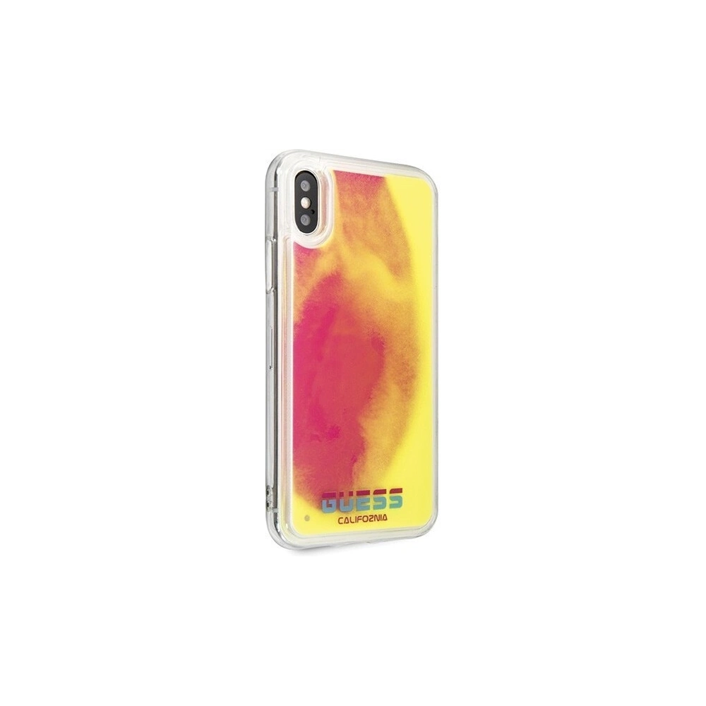 Hurtownia GSM - Etui Guess GUHCPXGLCPI Apple iPhone X/XS różowy/pink hard case California Glow in the dark - GUE313PNK - {ean13} - Hurt