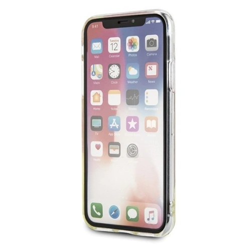 Etui Guess GUHCPXGLCPI Apple iPhone X/XS różowy/pink hard case California Glow in the dark