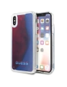 Etui Guess GUHCPXGLCRE Apple iPhone X/XS roșu/red hard case California Glow in the dark