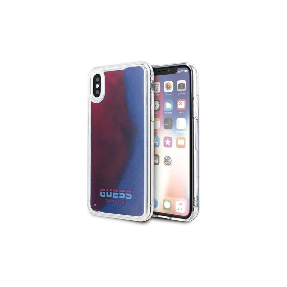 Hurtownia GSM - Etui Guess GUHCPXGLCRE Apple iPhone X/XS czerwony/red hard case California Glow in the dark - GUE314RED - {ean13} - Hurt