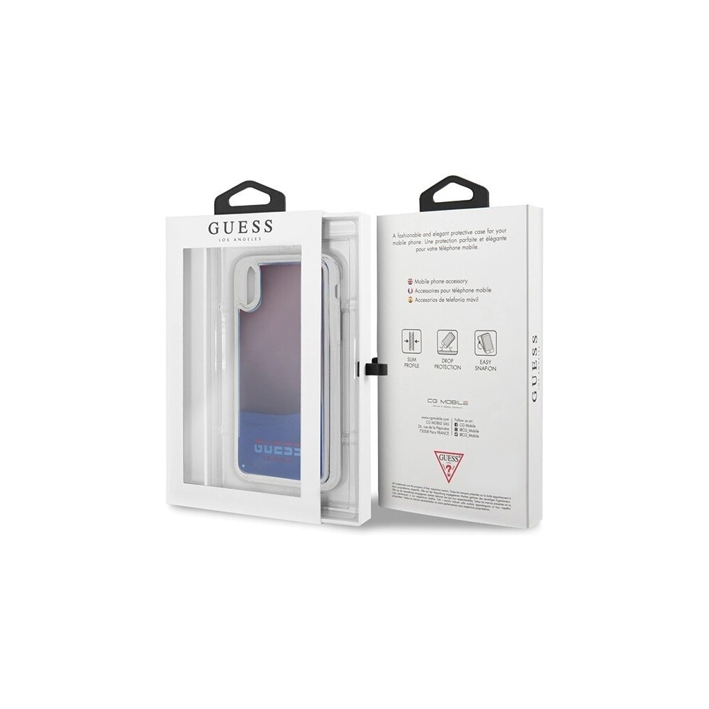 Hurtownia GSM - Etui Guess GUHCPXGLCRE Apple iPhone X/XS czerwony/red hard case California Glow in the dark - GUE314RED - {ean13} - Hurt