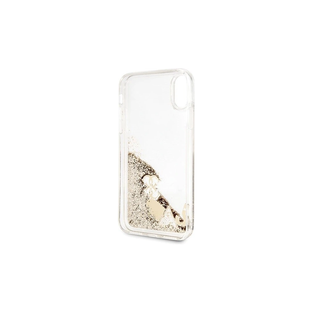 Hurtownia GSM - Etui Guess GUHCPXGLHFLGO Apple iPhone X/XS gold/złoty hard case Glitter Hearts - GUE315GLD - {ean13} - Hurt