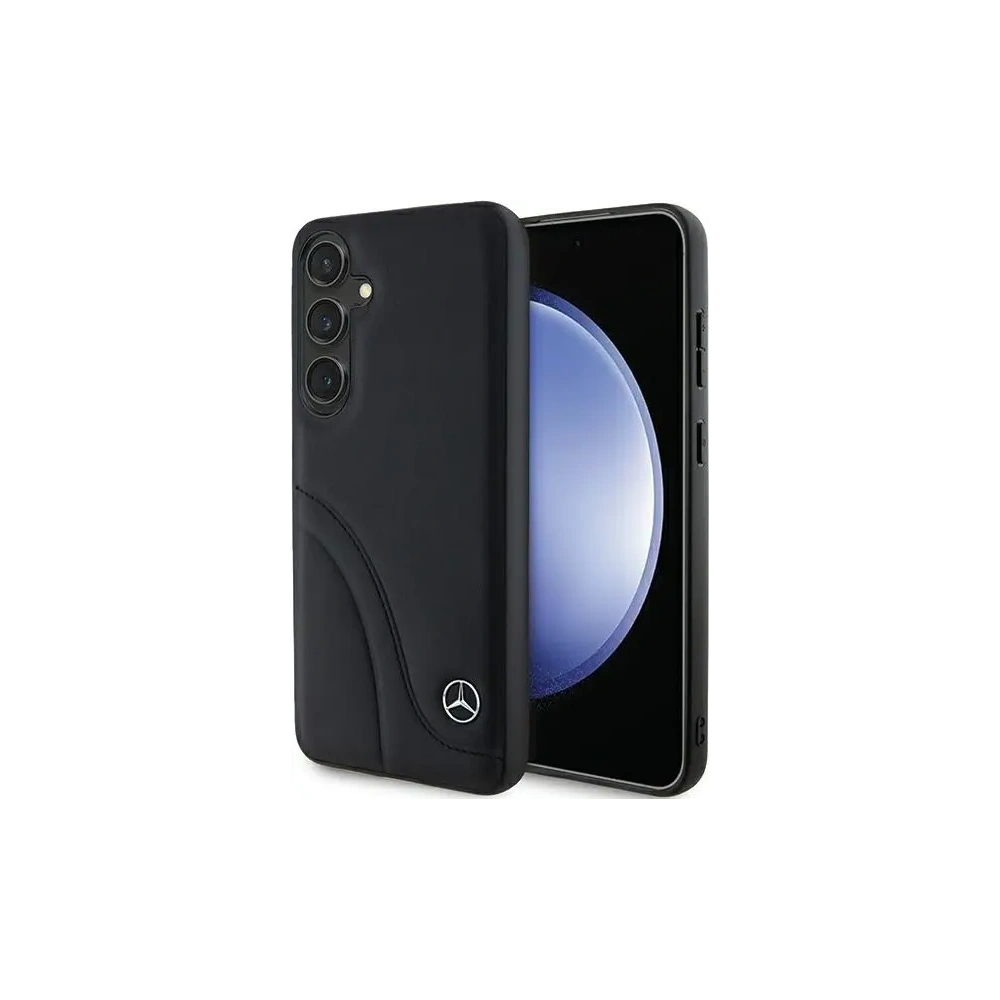 Hurtownia GSM - Mercedes MEHCS24S23RBCSK Samsung Galaxy S24 husă din piele cu cusături curbate neagră - MRS201 - {ean13} - Hurt