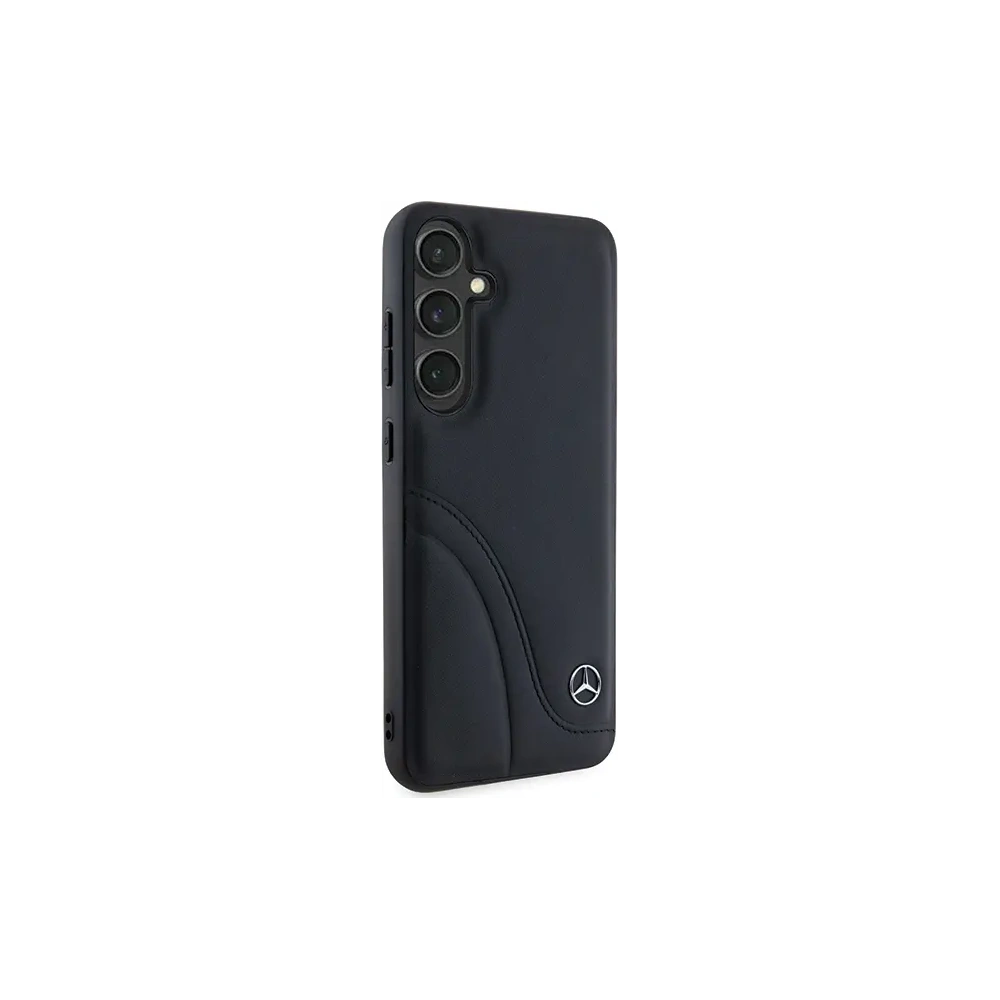 Hurtownia GSM - Mercedes MEHCS24S23RBCSK Samsung Galaxy S24 kemény tok bőrből, ívelt varrással, fekete - MRS201 - {ean13} - Hurt