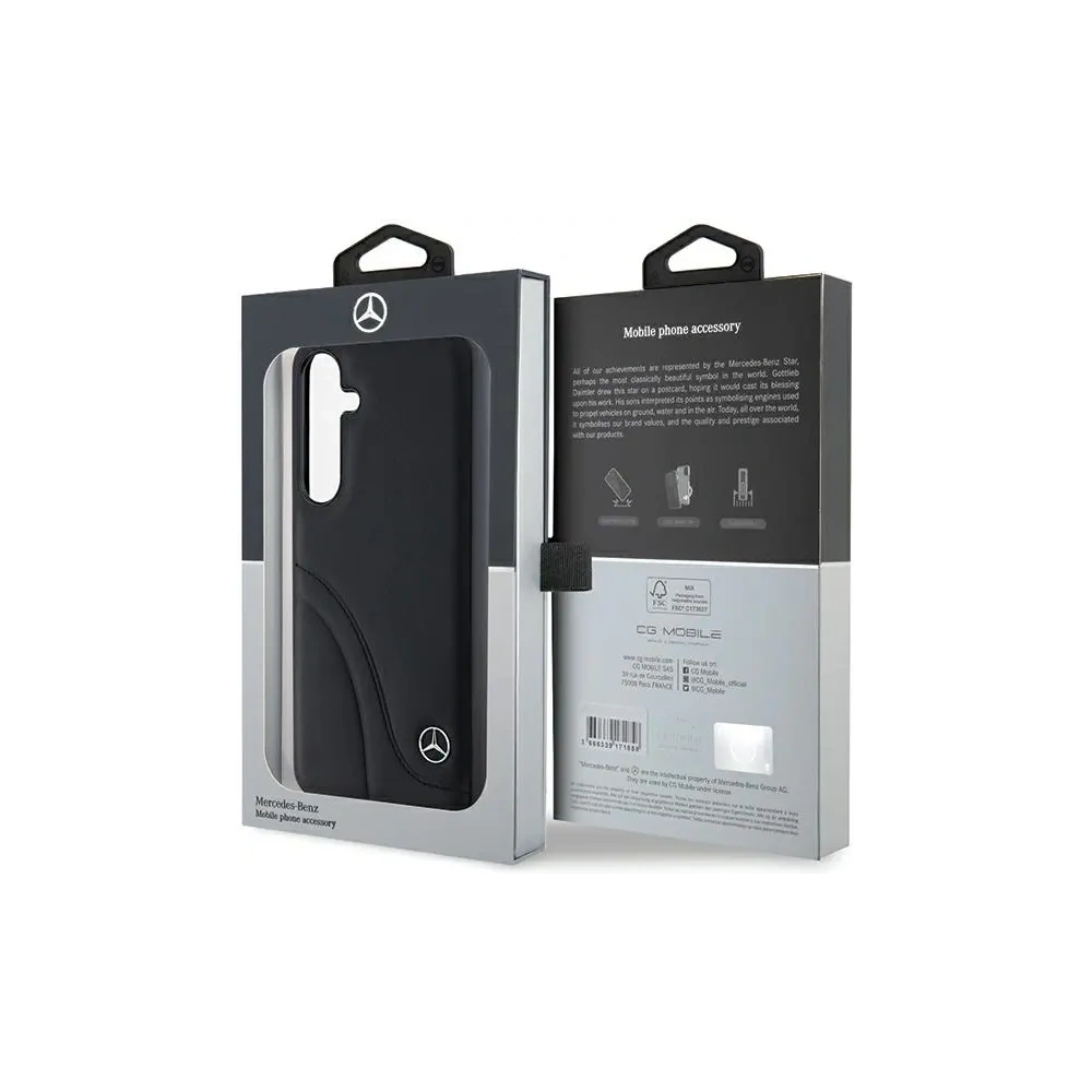 Hurtownia GSM - Mercedes MEHCS24S23RBCSK Samsung Galaxy S24 Hartschale Leder mit gebogenen Nähten schwarz - MRS201 - {ean13} - Hurt