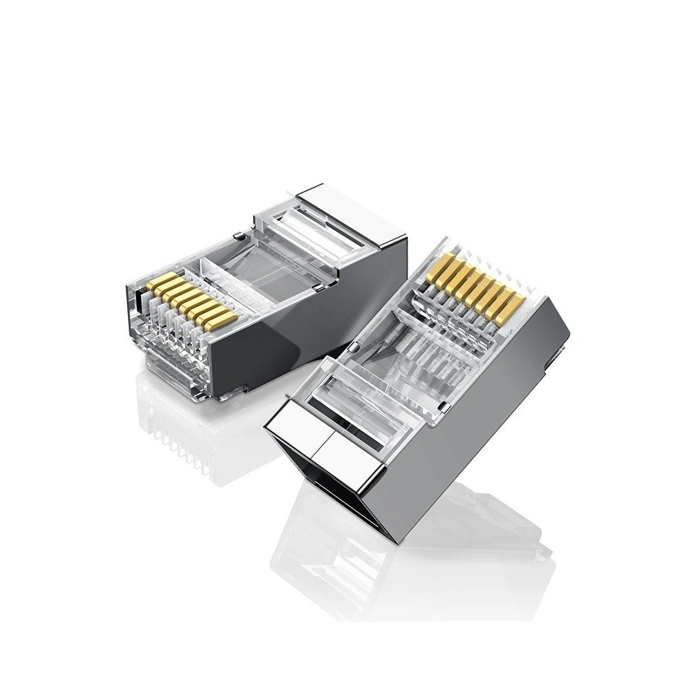Hurtownia GSM - Metalowa wtyczka RJ45 UGREEN Ethernet, 8P/8C, Cat.6, UTP (10szt.) - UGR217 - {ean13} - Hurt