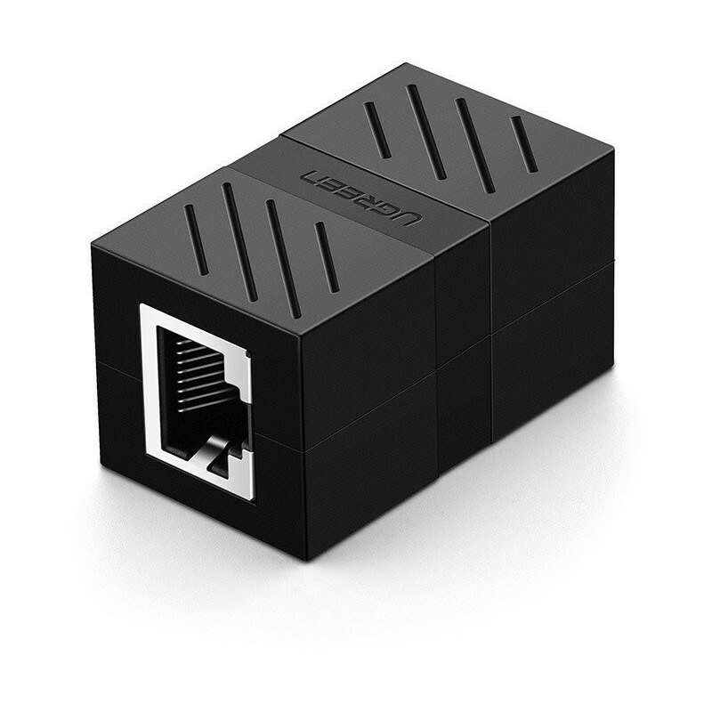 Hurtownia Ugreen - 6957303823901 - UGR218BLK - Złączka, przedłużka sieciowa RJ45 UGREEN Ethernet, 8P/8C, Cat.7, UTP (czarna) - B2B homescreen