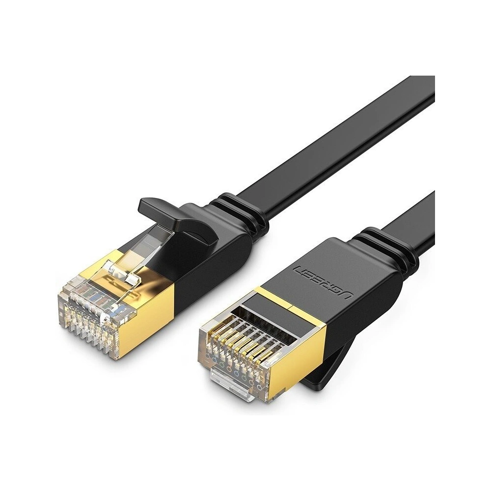 Hurtownia GSM - Płaski kabel sieciowy UGREEN Ethernet RJ45, Cat.7, STP, 3m (czarny) - UGR219BLK - {ean13} - Hurt