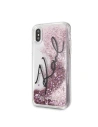 Hurtownia GSM - Karl Lagerfeld KLHCPXTRKSIGPI iPhone X /Xs różowy/pink hard case Signature Liquid Glitter Stars - KLD226PNK - {ean13} - Hurt