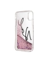 Hurtownia GSM - Karl Lagerfeld KLHCPXTRKSIGPI iPhone X /Xs roz Pink hard case Signature Liquid Glitter Stars - KLD226PNK - {ean13} - Hurt