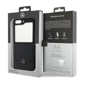 Wholesale Mercedes MEHCZF5ARMBK Samsung Galaxy Z Flip5 hardcase Leather Urban black - MRS202 - {ean13} - Hurt