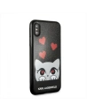 Hurtownia GSM - Karl Lagerfeld KLHCPXVDCBK husă pentru iPhone X neagră Valentine - KLD227BLK - {ean13} - Hurt