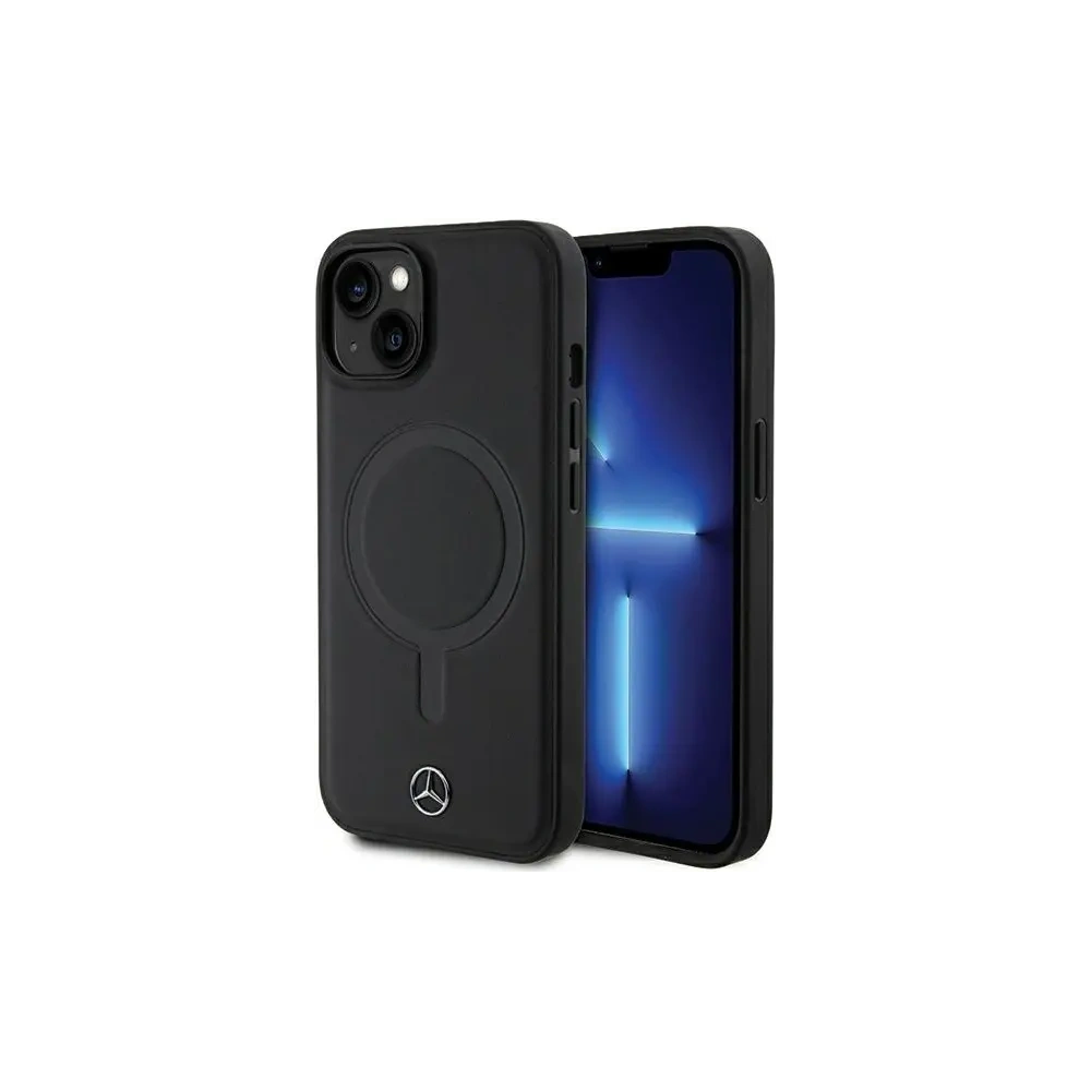 Hurtownia GSM - Mercedes MEHMP14S23RCMK Apple iPhone 13 / 14 / 15 kemény tok Smooth Leather MagSafe fekete - MRS211 - {ean13} - Hurt