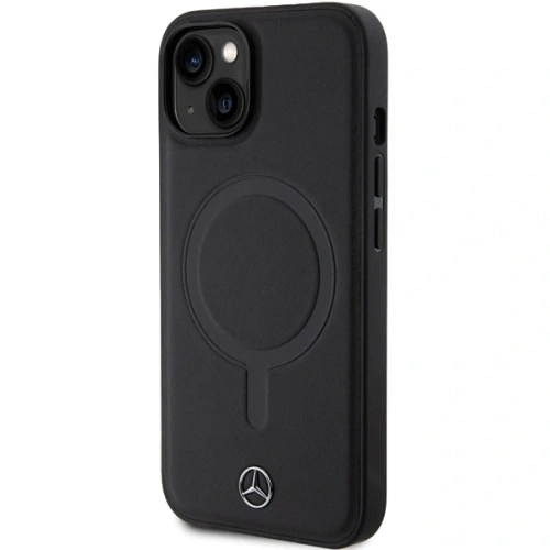 Etui Mercedes MEHMP14S23RCMK Apple iPhone 13 / 14 / 15 hardcase Smooth Leather MagSafe czarny/black