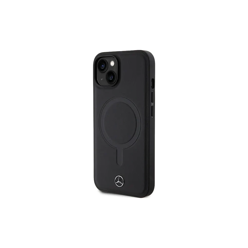 Hurtownia GSM - Etui Mercedes MEHMP14S23RCMK Apple iPhone 13 / 14 / 15 hardcase Smooth Leather MagSafe černý/black - MRS211 - {ean13} - Hurt