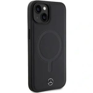 Mercedes MEHMP14S23RCMK Apple iPhone 13 / 14 / 15 kemény tok Smooth Leather MagSafe fekete