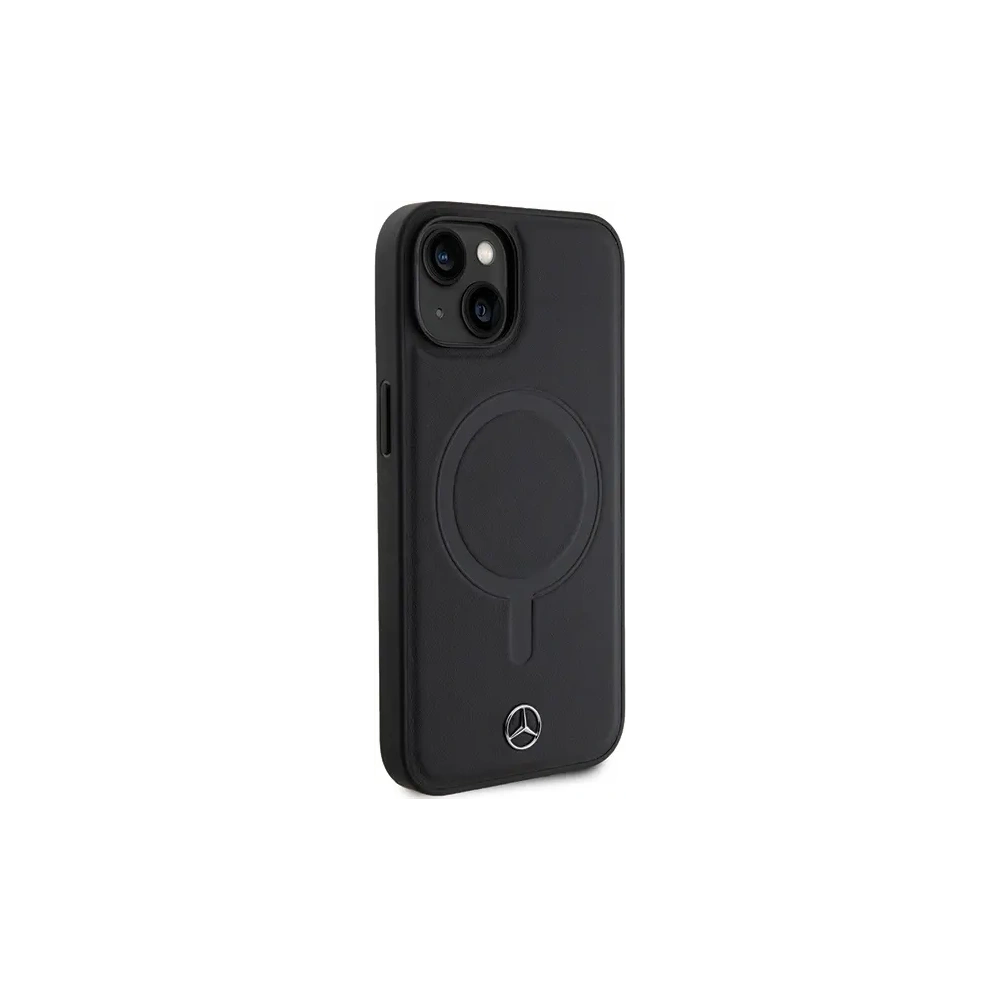 Hurtownia GSM - Etui Mercedes MEHMP14S23RCMK Apple iPhone 13 / 14 / 15 hardcase Smooth Leather MagSafe černý/black - MRS211 - {ean13} - Hurt
