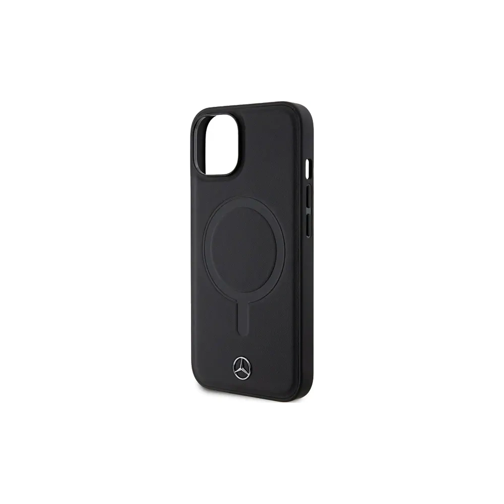 Hurtownia GSM - Etui Mercedes MEHMP14S23RCMK Apple iPhone 13 / 14 / 15 hardcase Smooth Leather MagSafe černý/black - MRS211 - {ean13} - Hurt