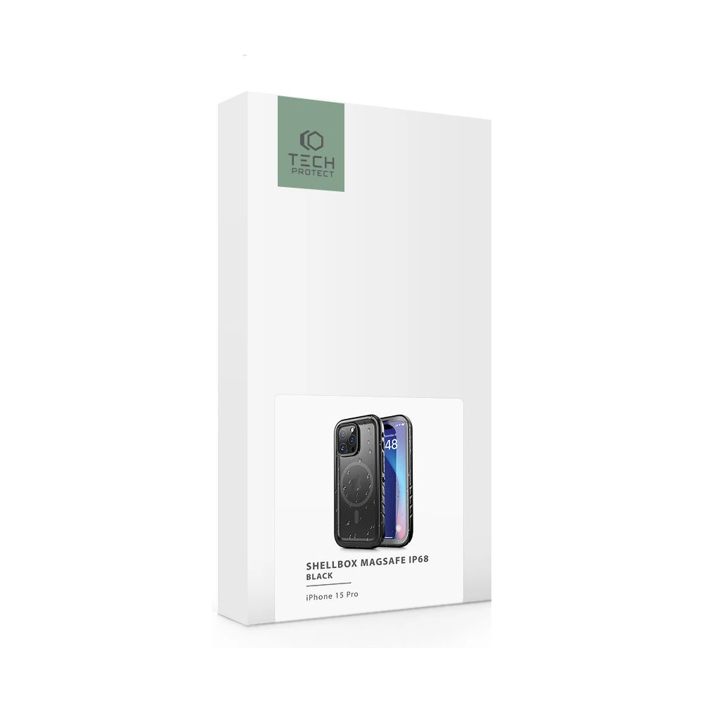 Hurtownia GSM - [OUTLET] Etui Tech-Protect ShellBox MagSafe IP68 Apple iPhone 15 Pro Black - OT-751 - {ean13} - Hurt