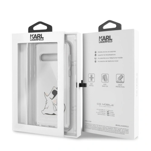 Karl Lagerfeld KLHCS10CFNRC S10 G973 hardcase transparent Choupette Fun