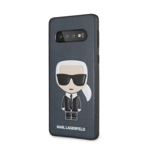 Karl Lagerfeld KLHCS10IKPUBL S10 G973 hardcase granatowy/navy Iconic Karl Embossed