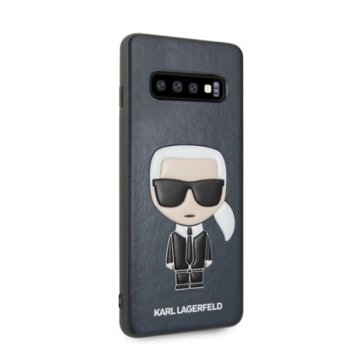 Karl Lagerfeld KLHCS10IKPUBL S10 G973 hardcase granatowy/navy Iconic Karl Embossed