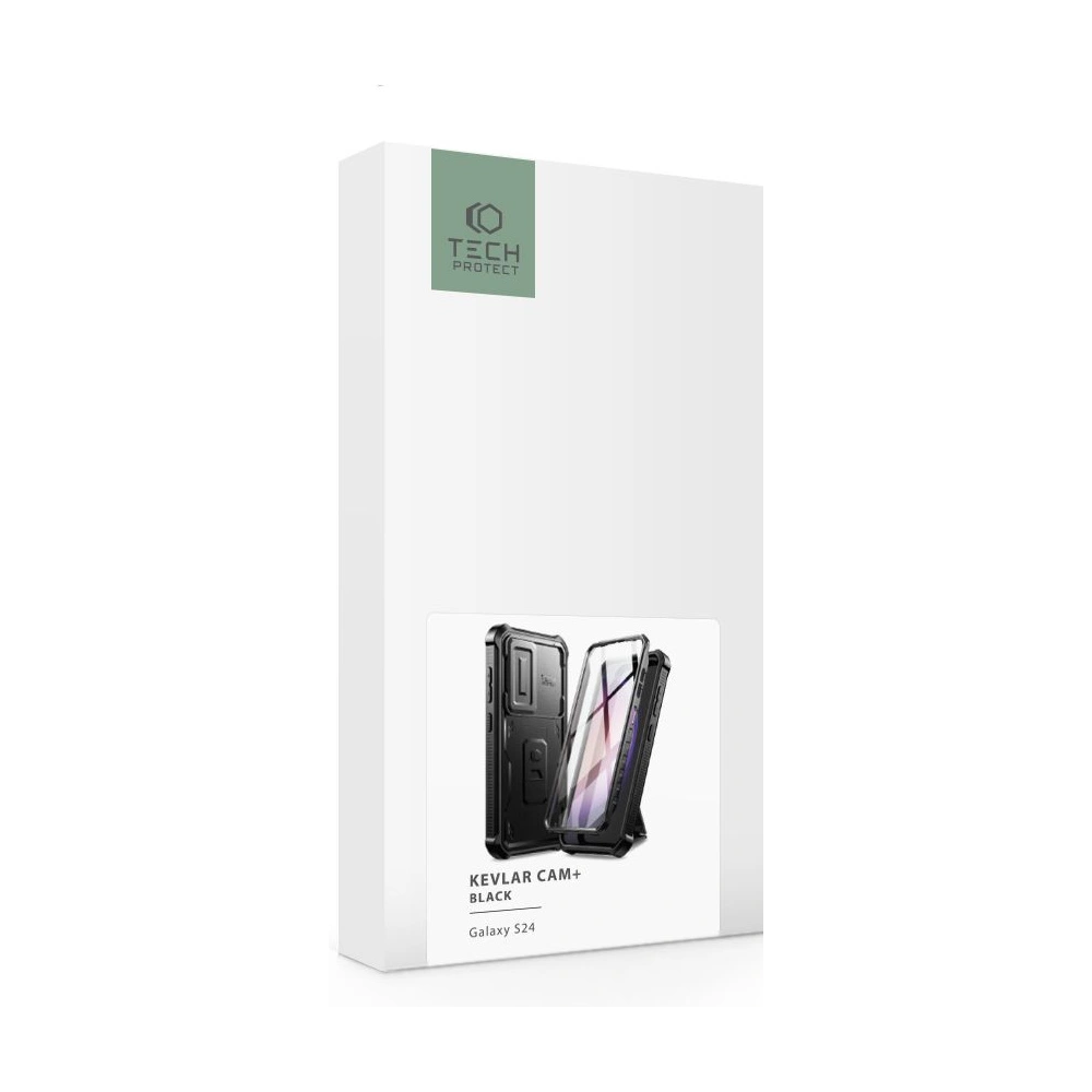Hurtownia GSM - [OUTLET] Tok Tech-Protect Kevlar Cam+ Samsung Galaxy S24 Fekete - OT-758 - {ean13} - Hurt
